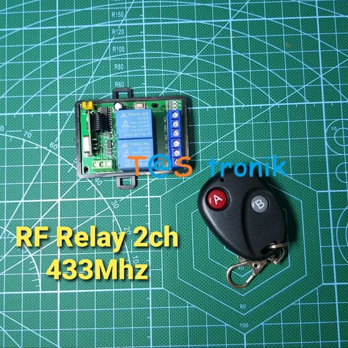 Remote Rf433 Relay Jual RF Relay Switch Remote Controller 433Mhz Wireless Relay 2ch Remote ...