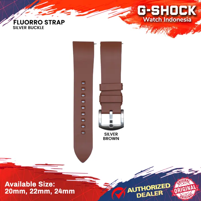 Gambar Strap Tali Jam Tangan Rubber Silicon Premium Fluorine 20mm 22mm 24mm - Army Green, 20mm dari G-Shock Watch Indonesia Kota Bandung 4 Tokopedia