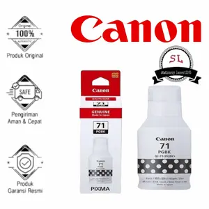 Canon Tinta PGBK-71 & Color GI-71 Original Made in Japan Garansi Resmi untuk Printer Canon G-series 135ml Black 70ml Cyan Magenta Yellow