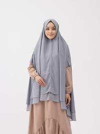 Gambar Gerai Hawa - Ruqayah Grey Khimar - Metamorfosa - S-M dari Gerai Hawa_NEW Kota Depok 1 Tokopedia