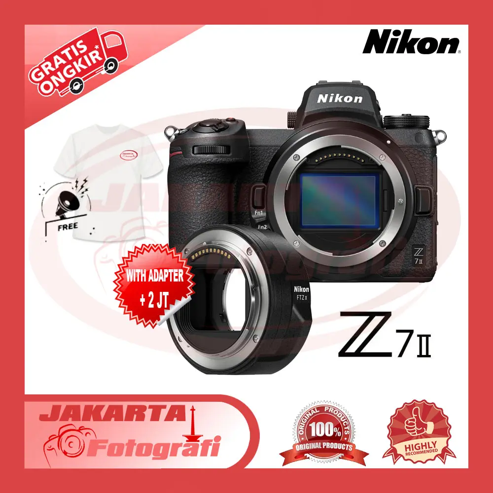 Nikon Z 7II Z7 Mark II Body Only Mirrorless Camera