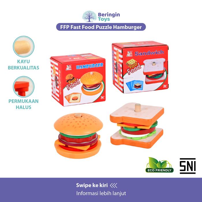 Gambar Beringin Toys FFP Fast Food Puzzle dari Beringin Toys Kota Tangerang Tokopedia