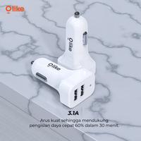 Gambar Olike R11 Small Car Charger Dual USB 3.1A Max Smart Protection Murah dari bestdeal_NEW Kota Administrasi Jakarta Pusat 3 Tokopedia