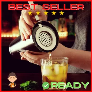 BAR STRAINER CROSS SARINGAN COCKTAIL SHAKER ICE SEPARATOR STAINLES 304