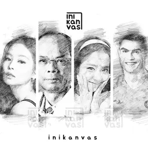 Sketsa Pensil Ilustrasi Gambar Lukis Kanvas Foto Wajah Keluarga Wisuda