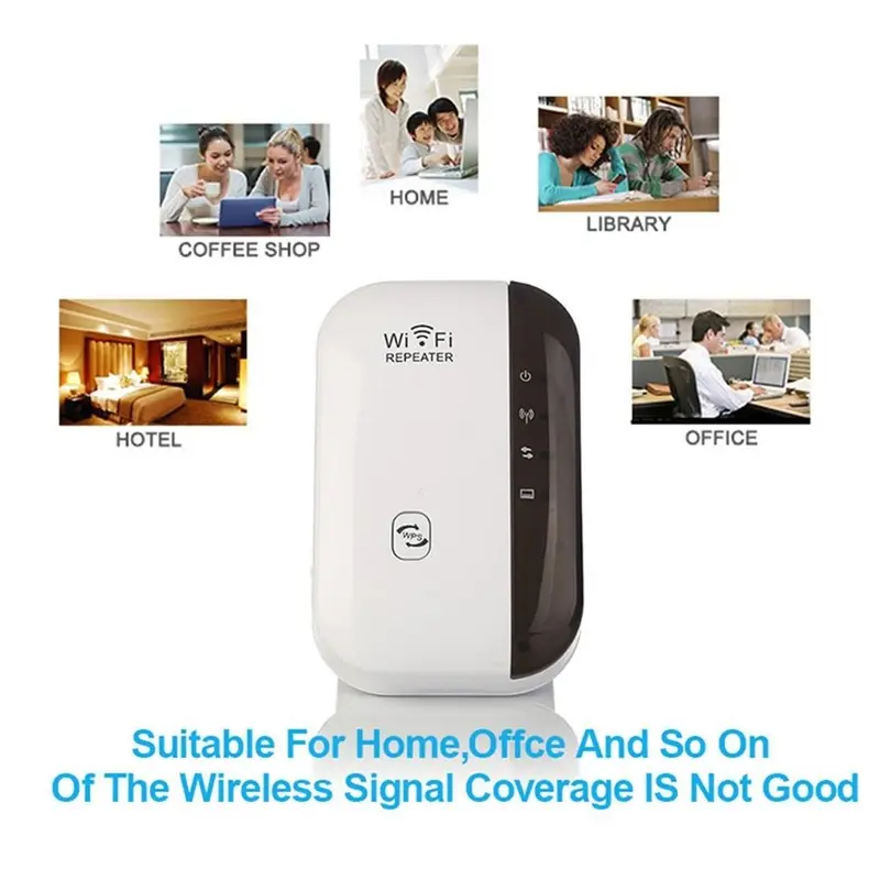 WiFi Repeater Extender 300 Mbps Penguat Sinyal Wifi Amplifier 4