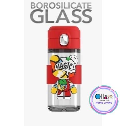 Gambar Glass Bottle Anak Lucu With FilterTea Anti Tumpah 380ML // MCC-562 - Red dari Ollahomeliving Kota Bogor 4 Tokopedia