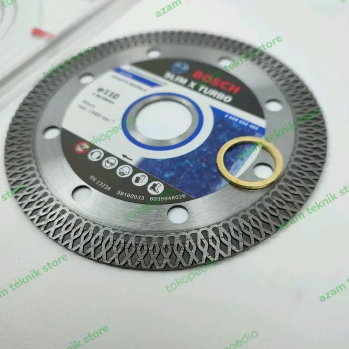 Mata Pisau Potong Slim X Turbo 110mm / Diamond Wheel Batu Granit Marbel BOSCH 1