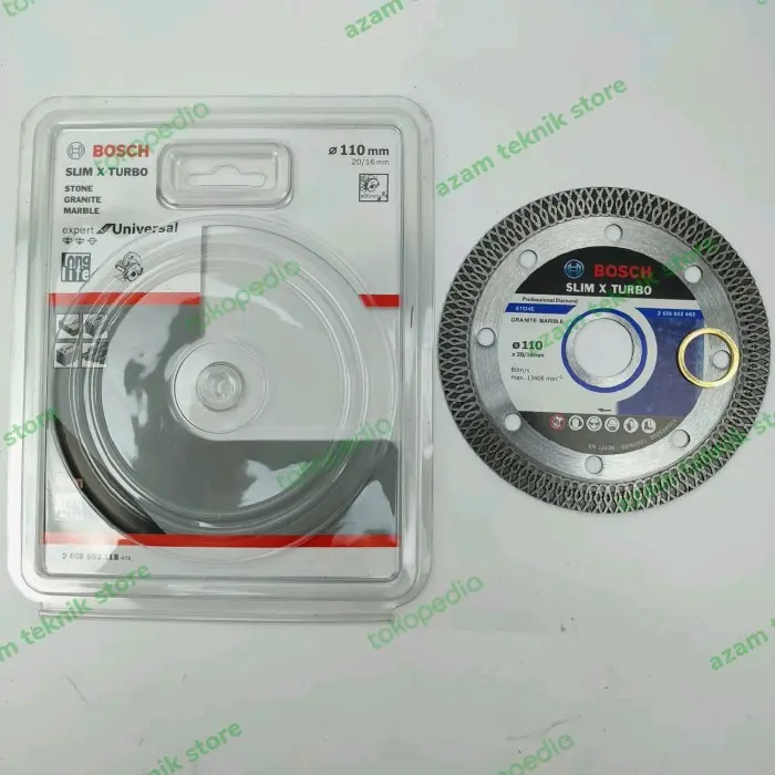 Mata Pisau Potong Slim X Turbo 110mm / Diamond Wheel Batu Granit Marbel BOSCH 2