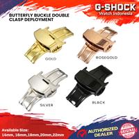 Gambar Buckle Butterfly Strap Tali Jam Tangan 14mm 16mm 18mm 20mm 22mm Ori - Black, 14mm dari G-Shock Watch Indonesia Kota Bandung 2 Tokopedia