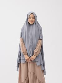 Gambar Gerai Hawa - Ruqayah Grey Khimar - Metamorfosa - S-M dari Gerai Hawa_NEW Kota Depok 2 Tokopedia