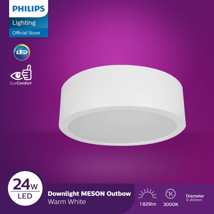 Gambar Lampu Philips Downlight MESON Bulat Outbow 59474 D200 24W Kuning dari Philips Lighting Indonesia Kota Administrasi Jakarta Utara Tokopedia