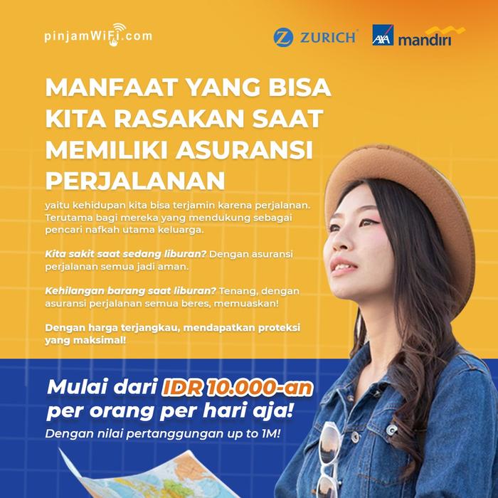 Gambar Zurich Travel Insurance International Asia ASEAN Asuransi Perjalanan - INTERNATIONAL, 1-4 days dari Pinjam WiFi Kota Administrasi Jakarta Pusat Tokopedia