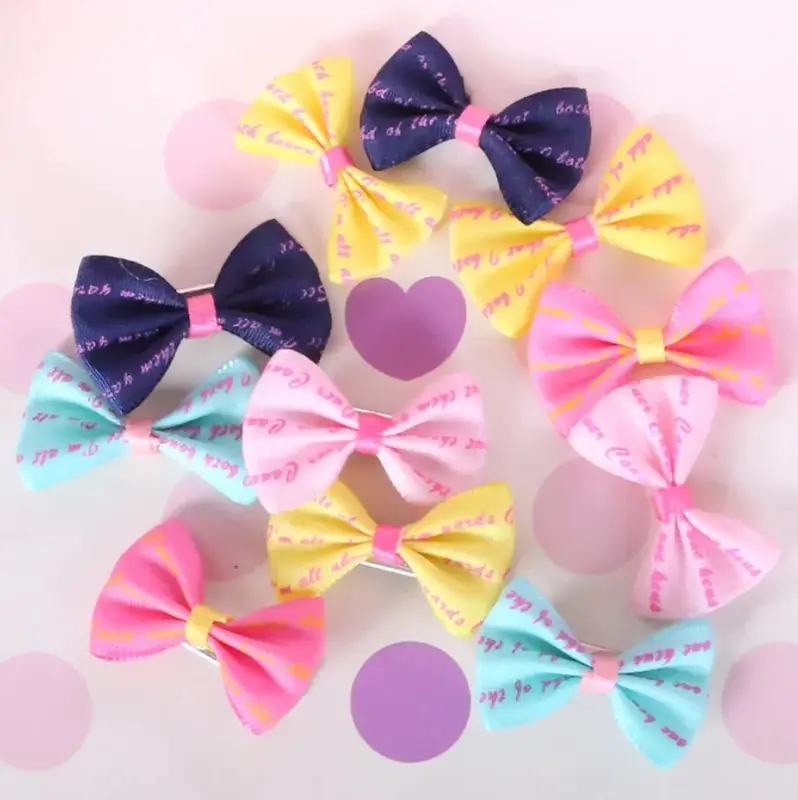 Minits | Ikat rambut clip ribbon, headdress hairpin clip anjing kucing 3