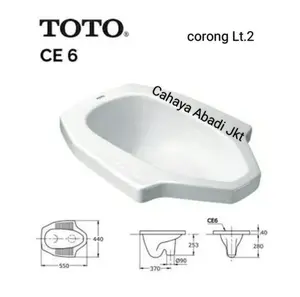 CLOSET / KLOSET JONGKOK TOTO PUTIH CE6 LANTAI 2 (GOJEK) Wc