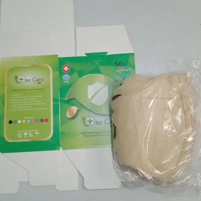 READY MASKER DUCKBILL GARIS ONECARE HITAM PUTIH ONE CARE FACE MASK 3
