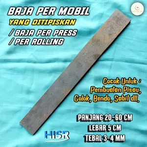 Baja per press bahan pembuatan bilah