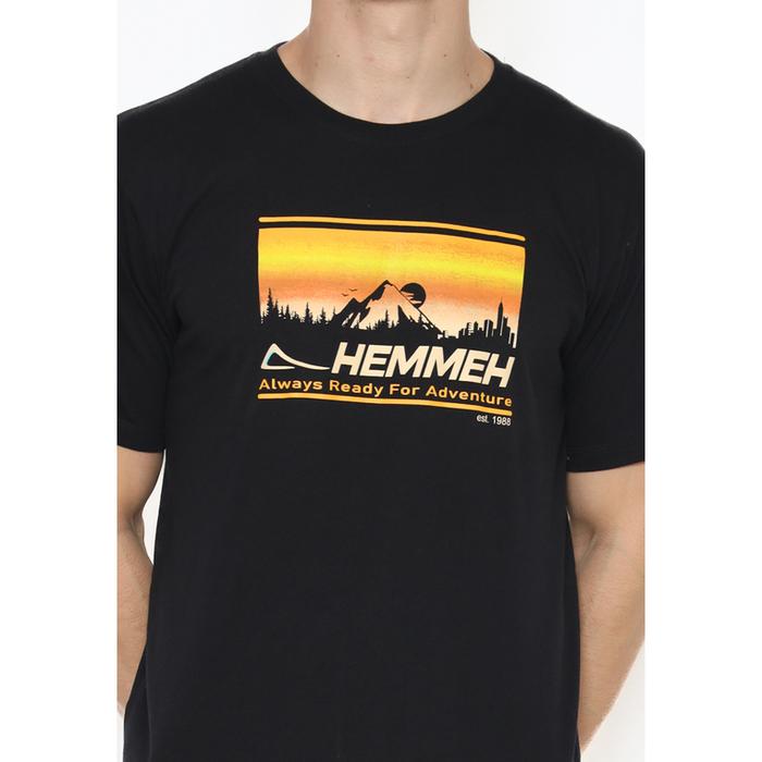 Gambar T-shirt kaos HEMMEH hitam climb - S dari HEMMEH.ID Kota Bandung Tokopedia