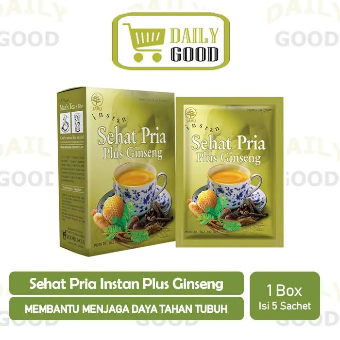 Jamu Sehat Pria Instan Plus Ginseng 5's - Menjaga Daya Tahan Tubuh 0