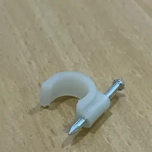 Klem Kabel Paku Beton Asli no 4mm 5mm 7mm 12mm 14mm (Isi 50 Pcs)