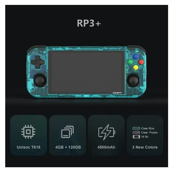 Retroid Pocket 3+ Handheld Portable Game Retro Console Android System 5