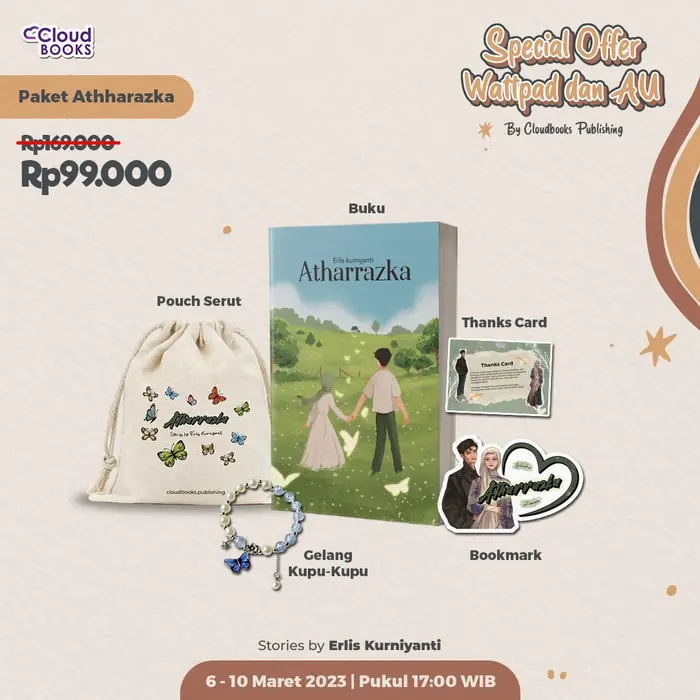 Gambar pecial Offer Wattpad & AU - Buku Novel Atharrazka - Cloudbooks Publish - Special Offer dari Bumi Fiksi Makassar Kota Makassar 3 Tokopedia