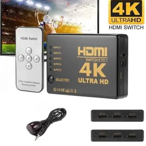 HDMI Switch 5 Port 4K ULTRA HD TV with Remote HDMI Switcher