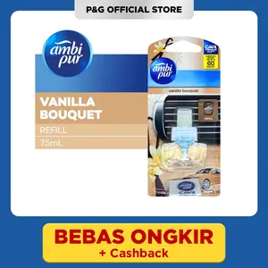Ambi Pur Pengharum Mobil Vanilla Bouquet Refill 7,5 ml