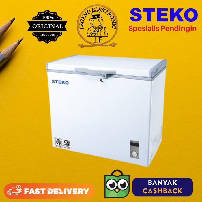 STEKO CHEST FREEZER BF210 FREEZER BOX RUMAHAN BF-210 1
