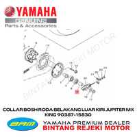 Gambar COLLAR, BOSH AS RODA BELAKANG LUAR KIRI JUPITER MX KING 90387-15830 dari Yamaha Bintang Rejeki Motor Kab. Bandung 3 Tokopedia