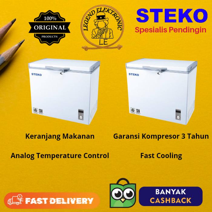 STEKO CHEST FREEZER BF210 FREEZER BOX RUMAHAN BF-210 0