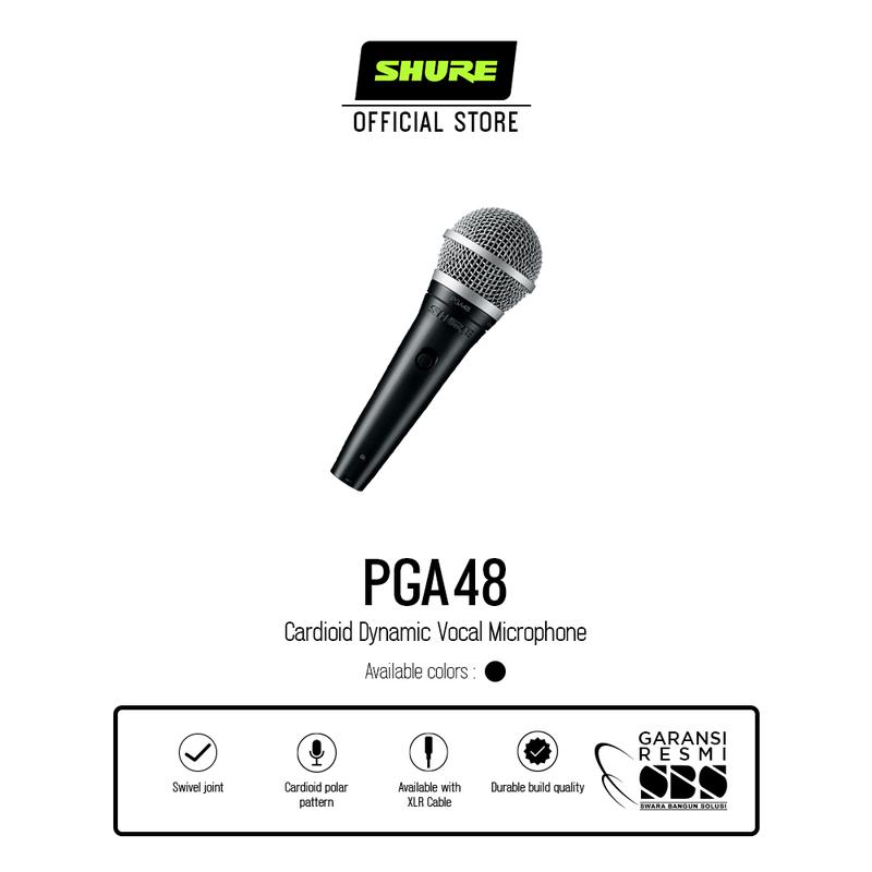 Shure PGA48-LC Cardioid Dynamic Vocal Microphone 0