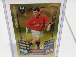 Kartu bola Denis Irwin gold legend topps Match Attax 478