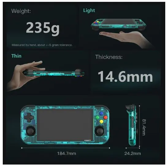 Retroid Pocket 3+ Handheld Portable Game Retro Console Android System 4