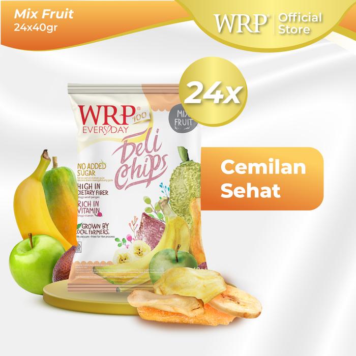 Gambar WRP Delichips Mix Fruit 24 X 40G - Keripik Buah dari WRP INDONESIA STORE Kota Administrasi Jakarta Timur Tokopedia
