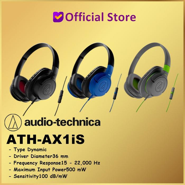 Gambar Audio Technica ATH-AX1IS Sonic Fuel Headphone Headset AX1 IS AX 1 IS dari Dunia Mas Computer Kota Administrasi Jakarta Barat Tokopedia