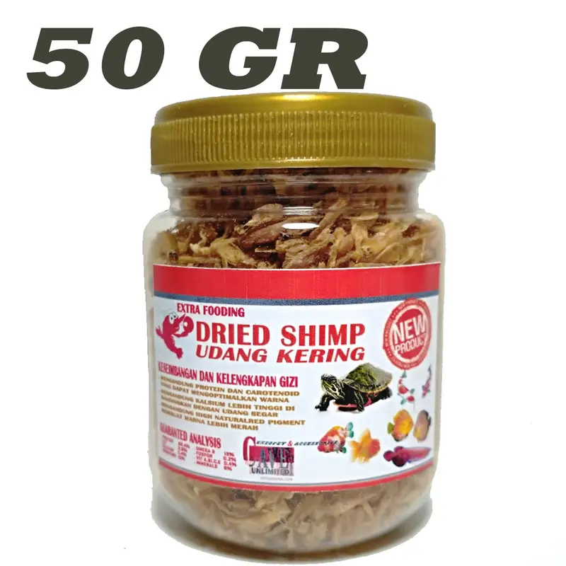 UDANG KERING PAKAN REPTILE KURA AIR BRAZIL IKAN KEONG KELOMANG TURTLE FOOD BRAZIL RES MAKANAN KURAKURA BRASIL CST AST 2
