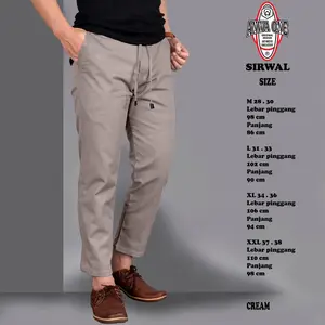 celana muslim pria chino sirwal simple dan keren original bandung