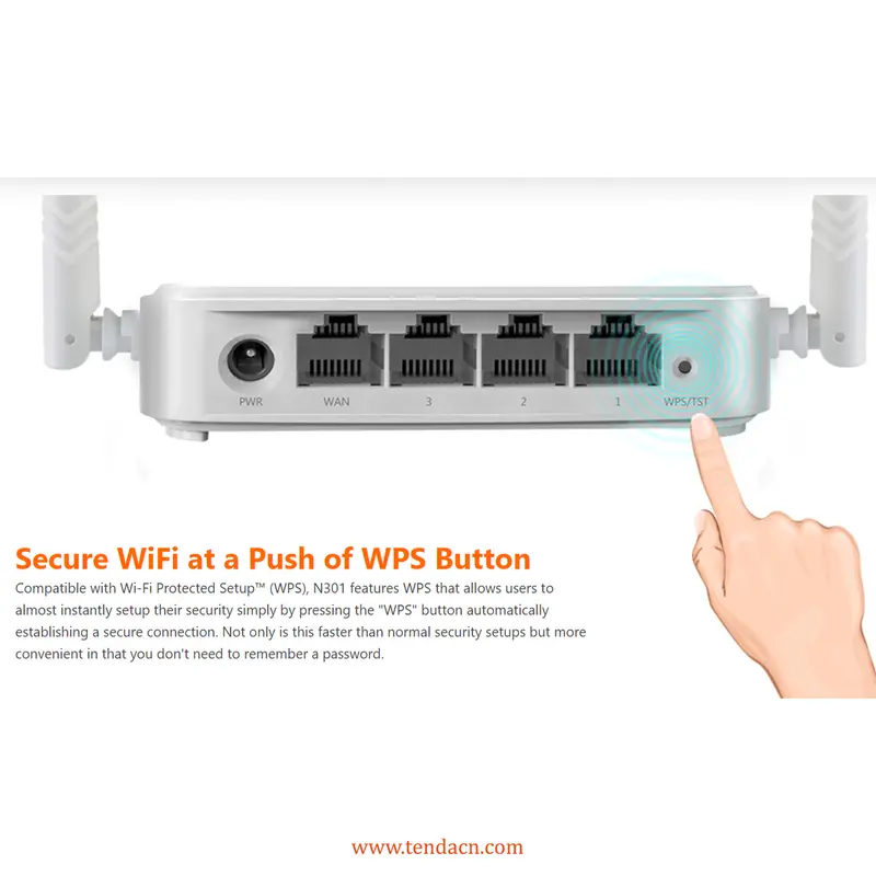 Tenda N301 Wireless N300 Easy Setup Router 4