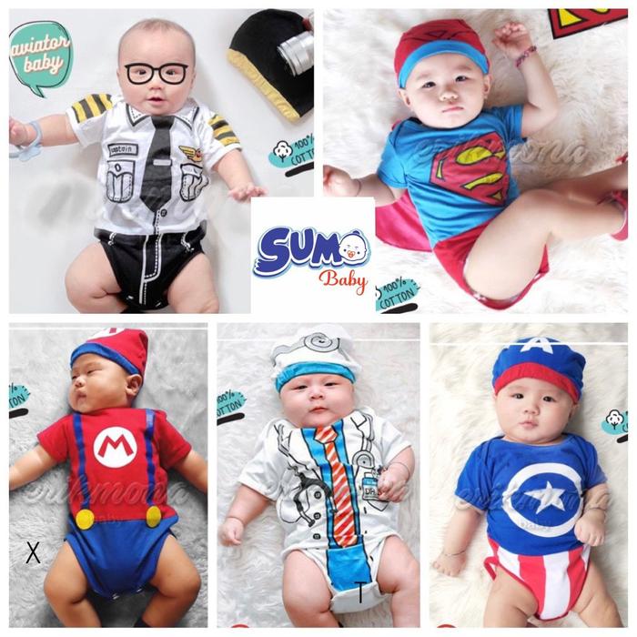 Gambar Baju Jumper Anak Bayi Set Topi Motif Karakter Lucu Katun Halus Lembut - Dokter, S dari Sumo Baby Kota Administrasi Jakarta Barat Tokopedia
