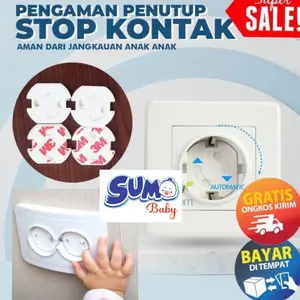 Pengaman Stop Kontak Bayi Listrik / Penutup Colokan Listrik Untuk Bayi