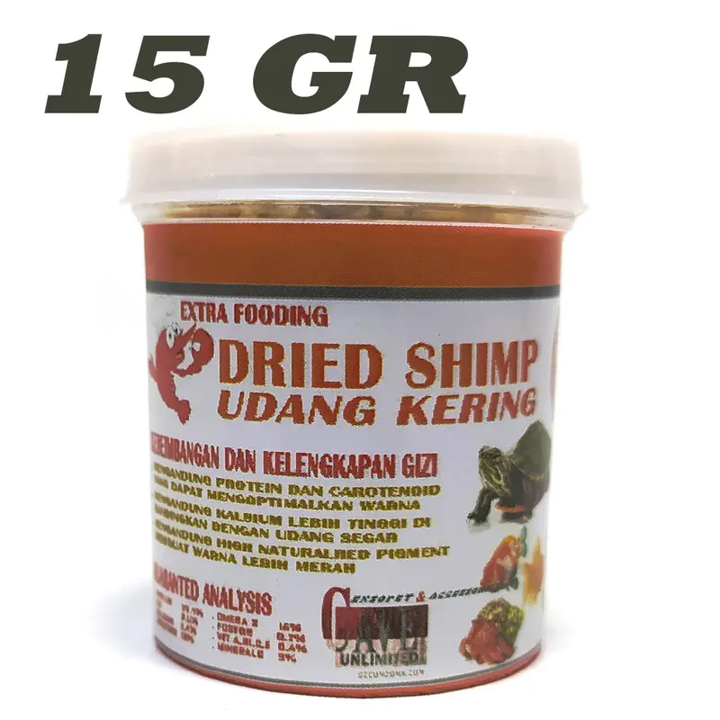 UDANG KERING PAKAN REPTILE KURA AIR BRAZIL IKAN KEONG KELOMANG TURTLE FOOD BRAZIL RES MAKANAN KURAKURA BRASIL CST AST 1