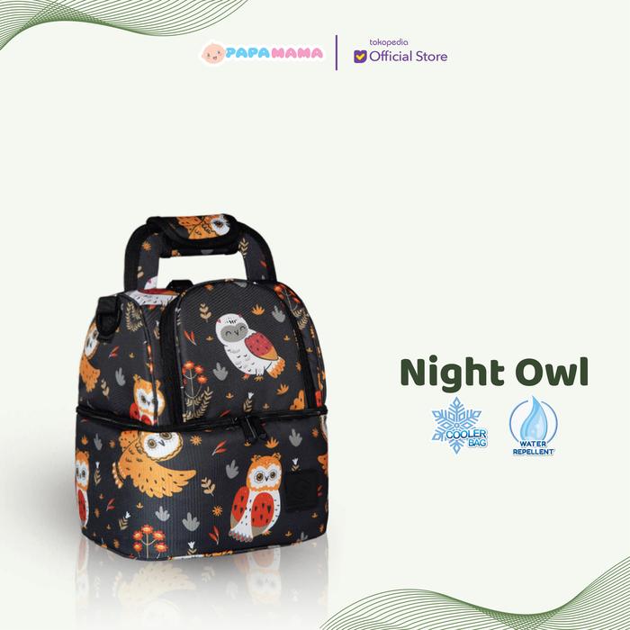 Gambar Papamama Cooler Bag Pattern - Night Owl - 3019 dari papamama_NEW Kota Administrasi Jakarta Barat Tokopedia