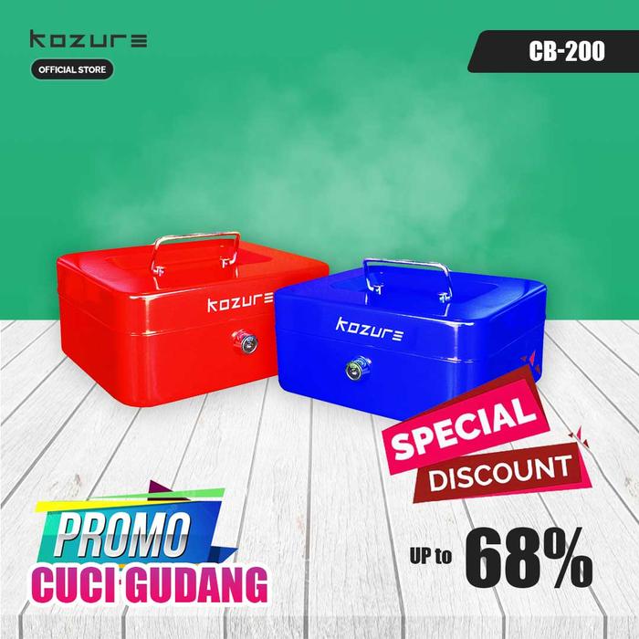 Gambar CASH BOX Kozure CB 200 Brankas Mini Kotak Penyimpanan Uang Perhiasan - Biru dari Kozure Indonesia Kota Administrasi Jakarta Barat Tokopedia