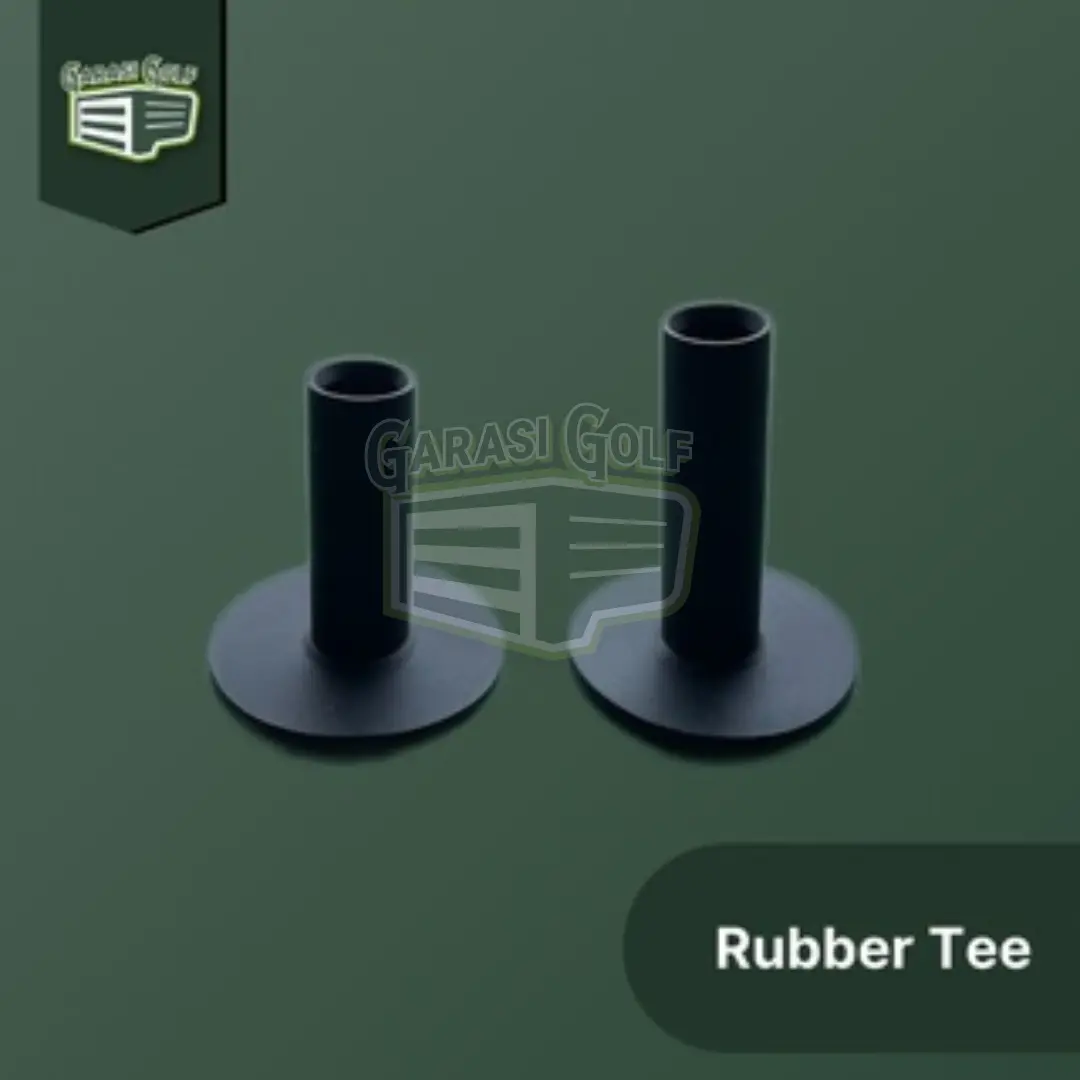 Black Rubber Tee - Karet Latihan Practice Training Driving Mat Golf