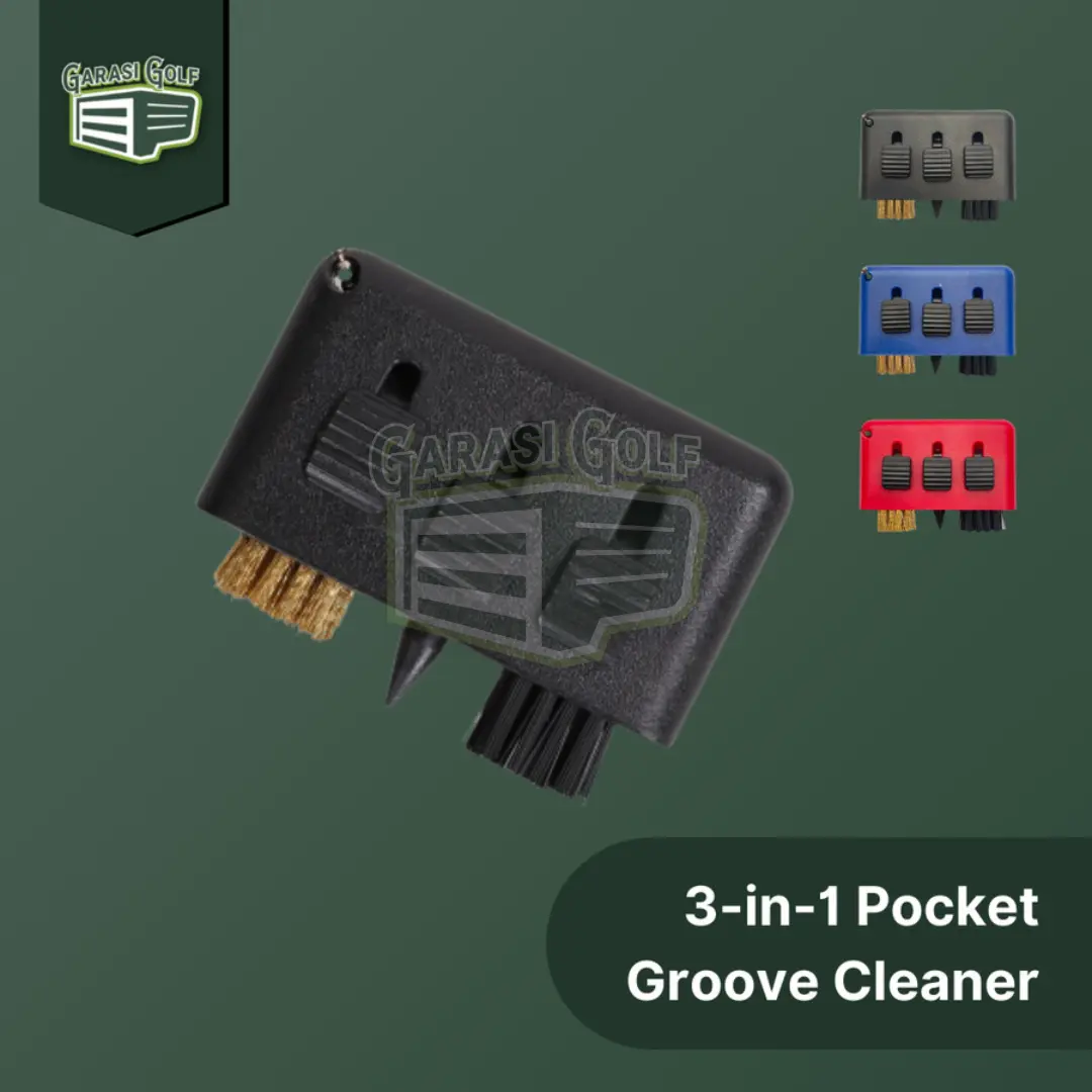 Groove Cleaner 3in1 - Golf Club Brush Alat Sikat Pembersih Stick Wedge