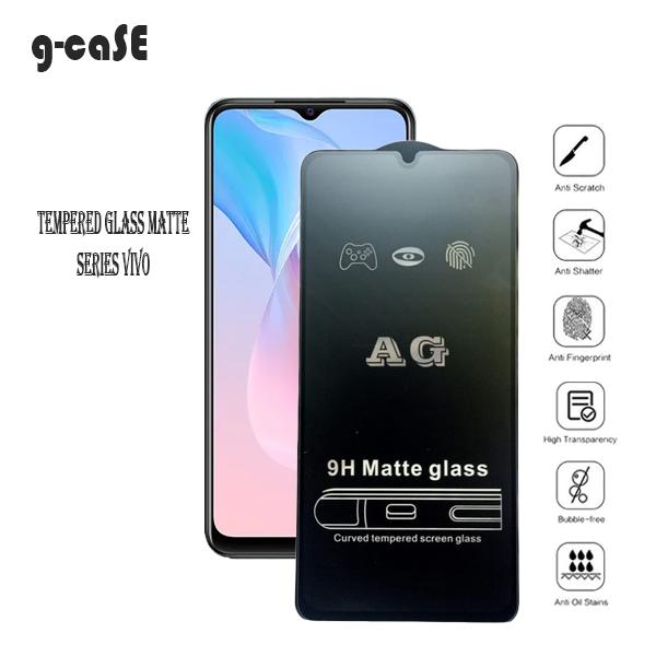 Gambar G-Case To  VIVO Tempered matte glass anti minyak Y21 Y21A Y21S Y21T Y30 Y30I Y50 - VIVO Y21 dari G-caSE Official Store Kota Administrasi Jakarta Pusat Tokopedia