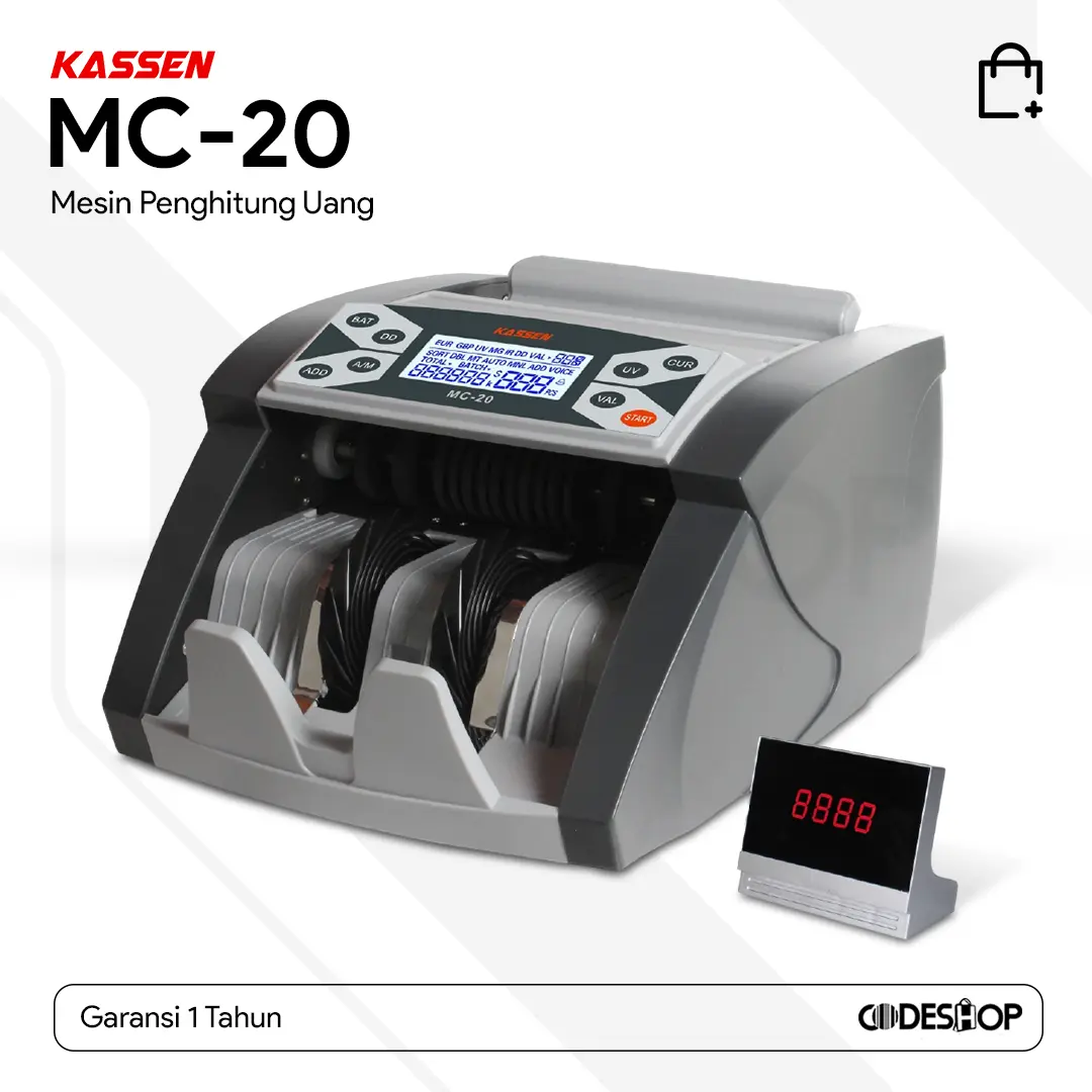 KASSEN MC20 MC 20 Mesin Penghitung Uang Cepat