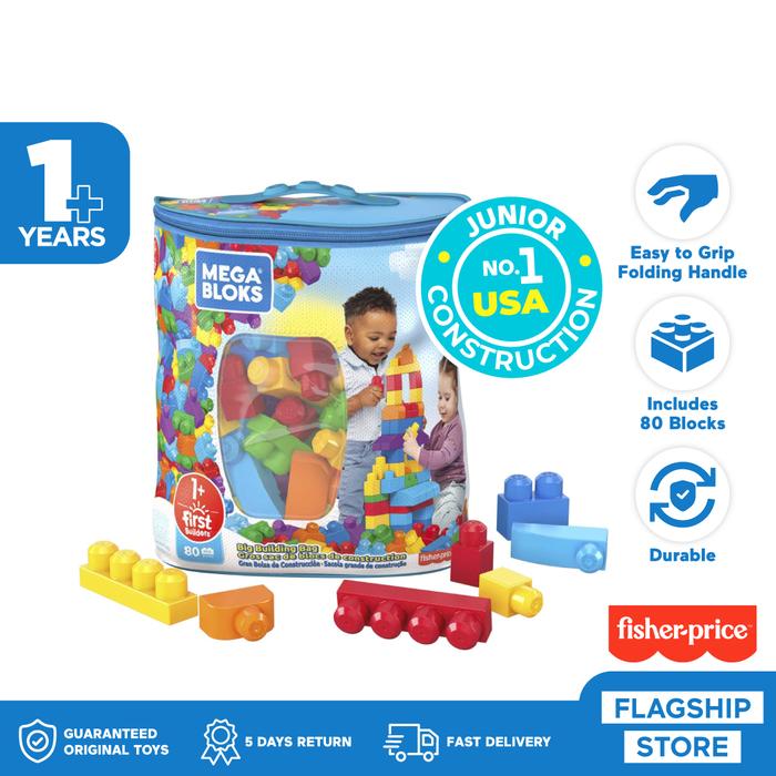 Gambar Mega Bloks First Builders Big Building Bag 80 pcs Mainan Balok dari fisherpriceflagship Kota Tangerang Tokopedia