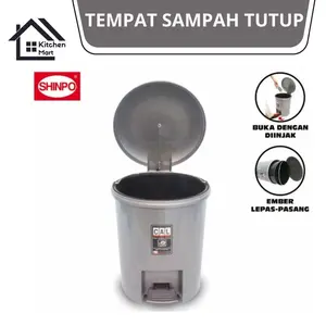 Tempat Sampah Injak 10Liter Shinpo710/840 Step On Dustbin Kotak Sampah